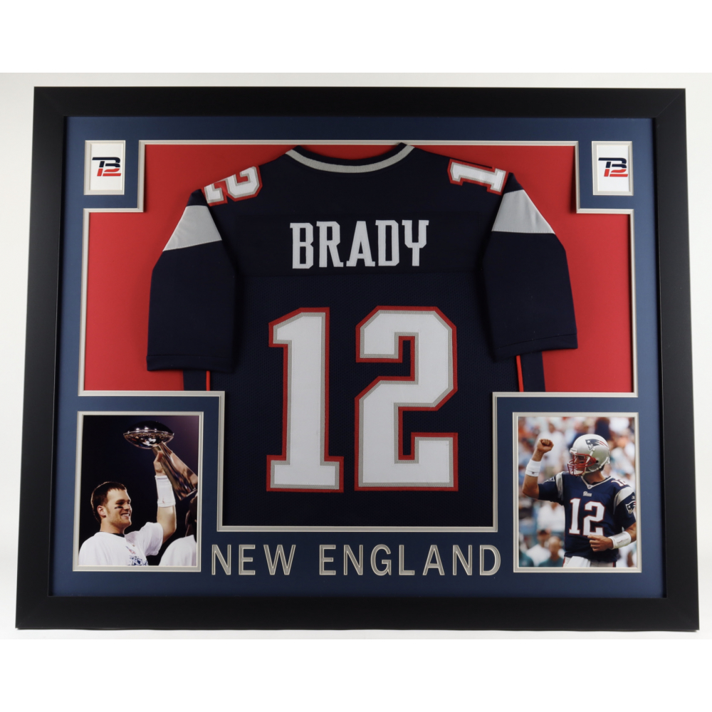 tom brady framed jersey
