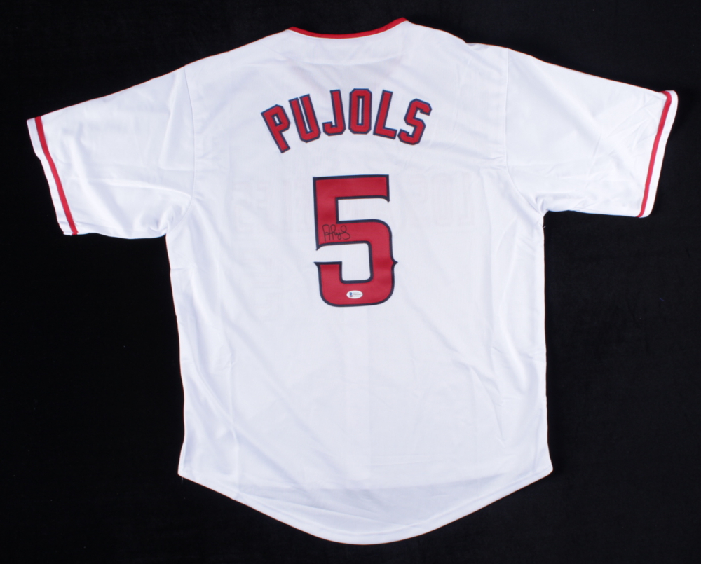 thumbnail image 2 of Albert Pujols Signed St. Louis Cardinals Jersey – Beckett BAS Witnessed (Original Autograph) 2 of 5