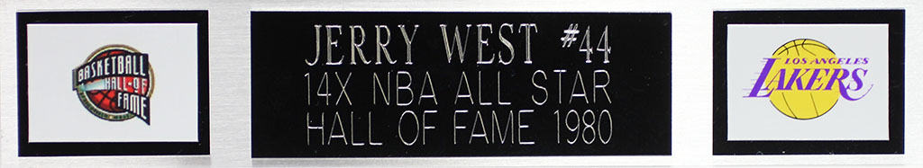 Jerry West Signed 35x43 Custom Framed Jersey Display (JSA) at PristineAuction.com Jerry West Signed 35x43 Custom Framed Jersey Display (JSA) at PristineAuction.com