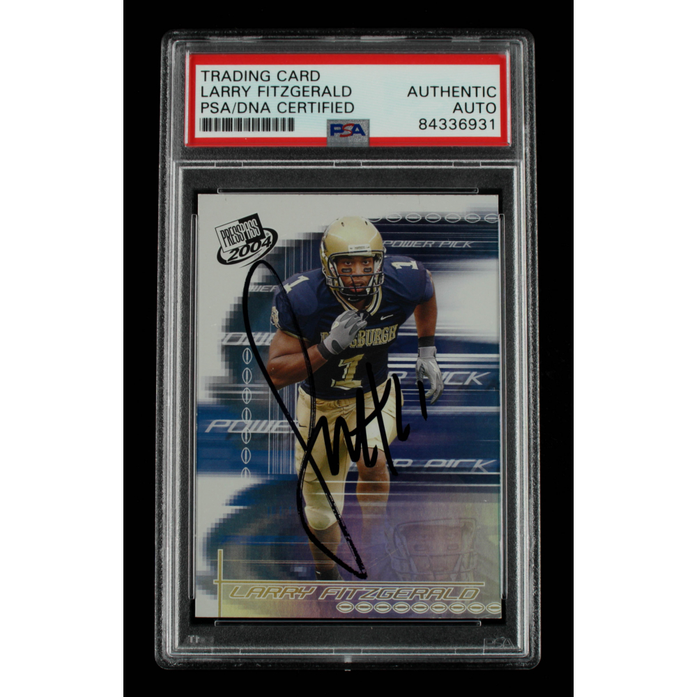 Larry Fitzgerald Signed 2004 Press Pass 48 (PSA) Pristine Auction