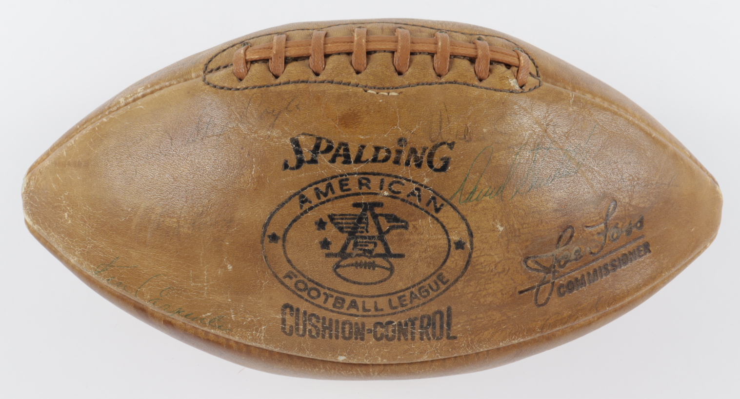 1960 Broncos American Football League Football Team-Signed by (43) with Johnny Hatley, George Herring, Bill Yelverton, Dick Doyle, Ken Carpenter (Beckett LOA) (See Description) at PristineAuction.com 1960 Broncos American Football League Football Team-Signed by (43) with Johnny Hatley, George Herring, Bill Yelverton, Dick Doyle, Ken Carpenter (Beckett LOA) (See Description) at PristineAuction.com