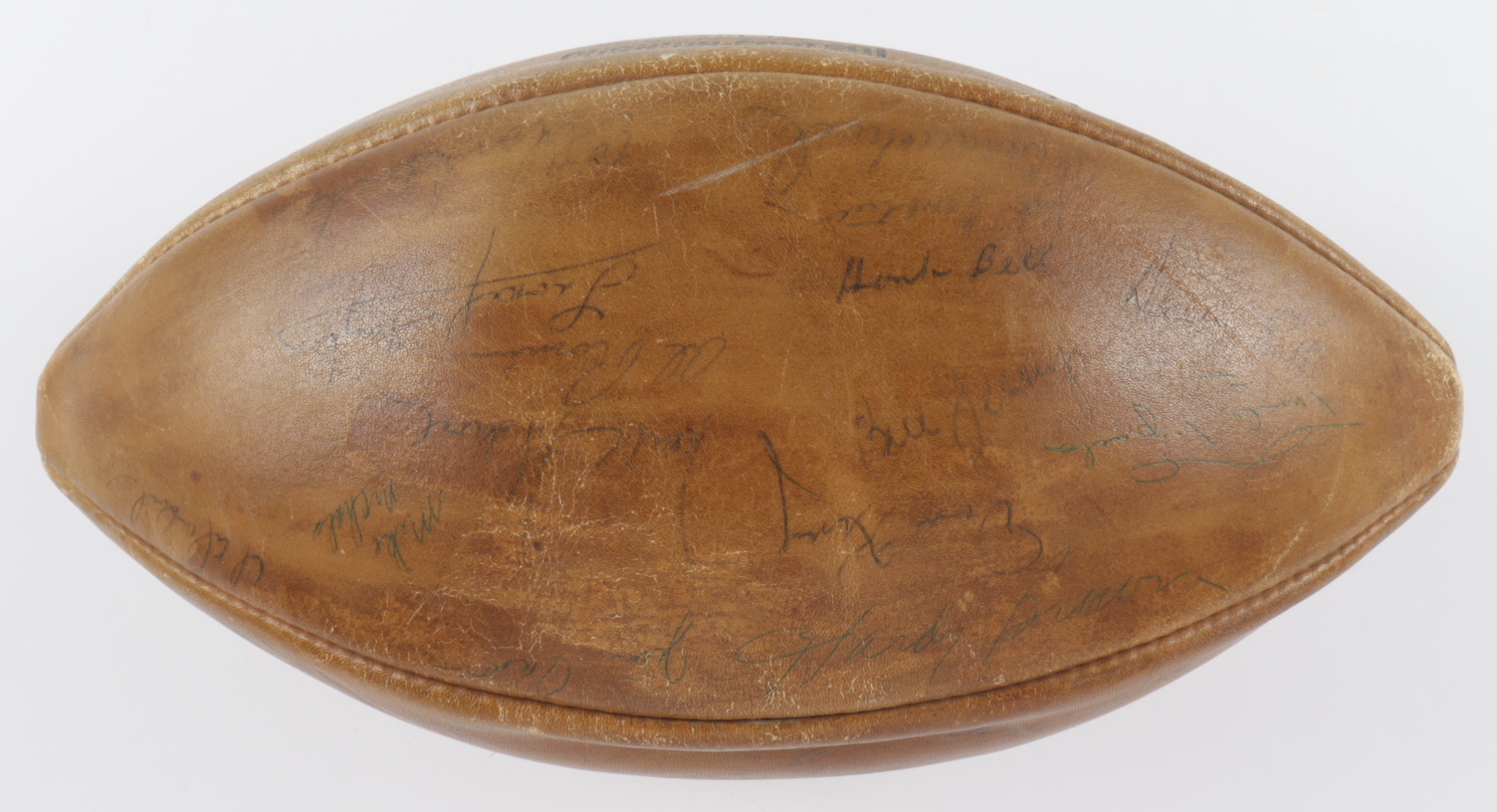 1960 Broncos American Football League Football Team-Signed by (43) with Johnny Hatley, George Herring, Bill Yelverton, Dick Doyle, Ken Carpenter (Beckett LOA) (See Description) at PristineAuction.com 1960 Broncos American Football League Football Team-Signed by (43) with Johnny Hatley, George Herring, Bill Yelverton, Dick Doyle, Ken Carpenter (Beckett LOA) (See Description) at PristineAuction.com