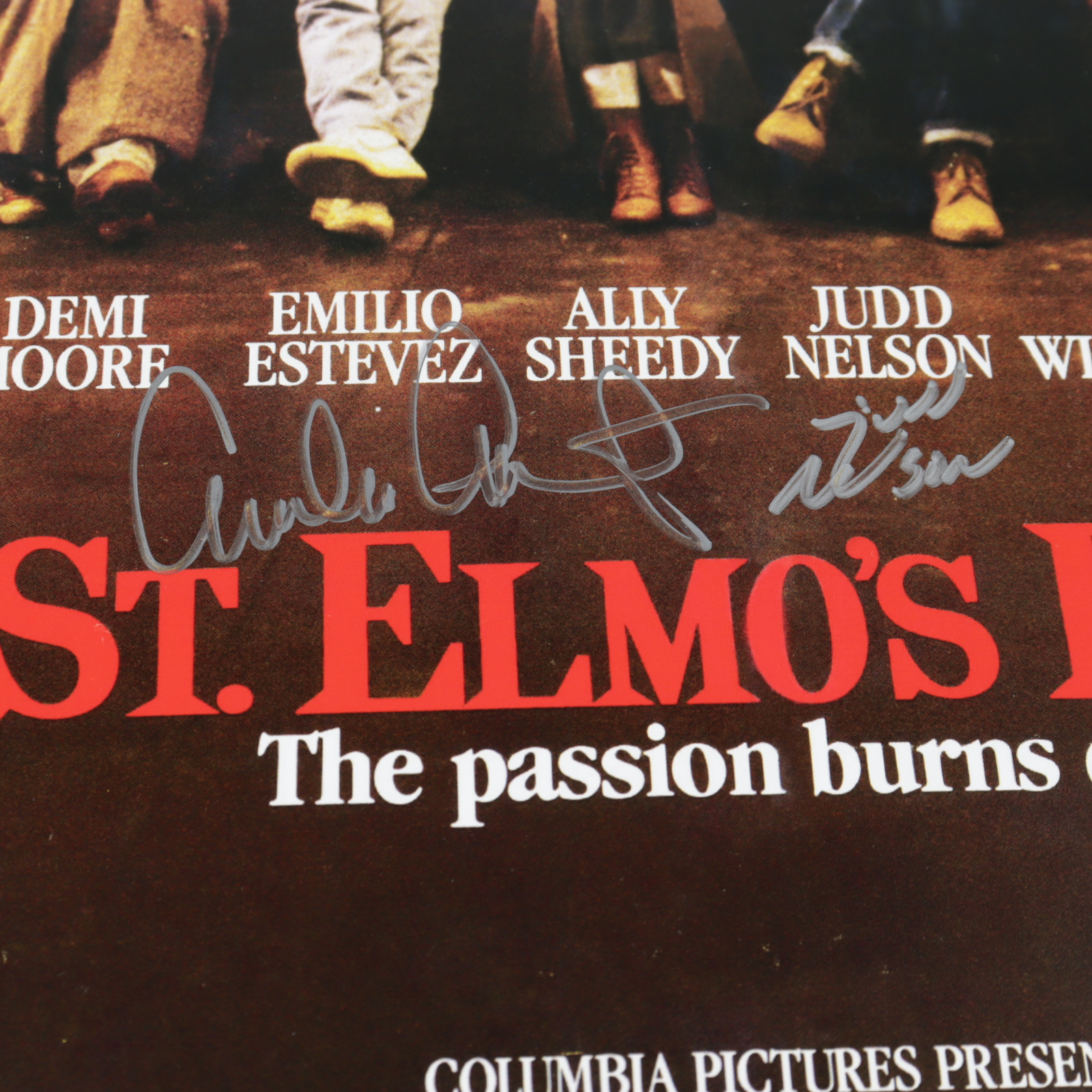 Emilio Estevez & Judd Nelson Signed "St. Elmo's Fire" 11x17 Photo (Schwartz COA) at PristineAuction.com Emilio Estevez & Judd Nelson Signed "St. Elmo's Fire" 11x17 Photo (Schwartz COA) at PristineAuction.com