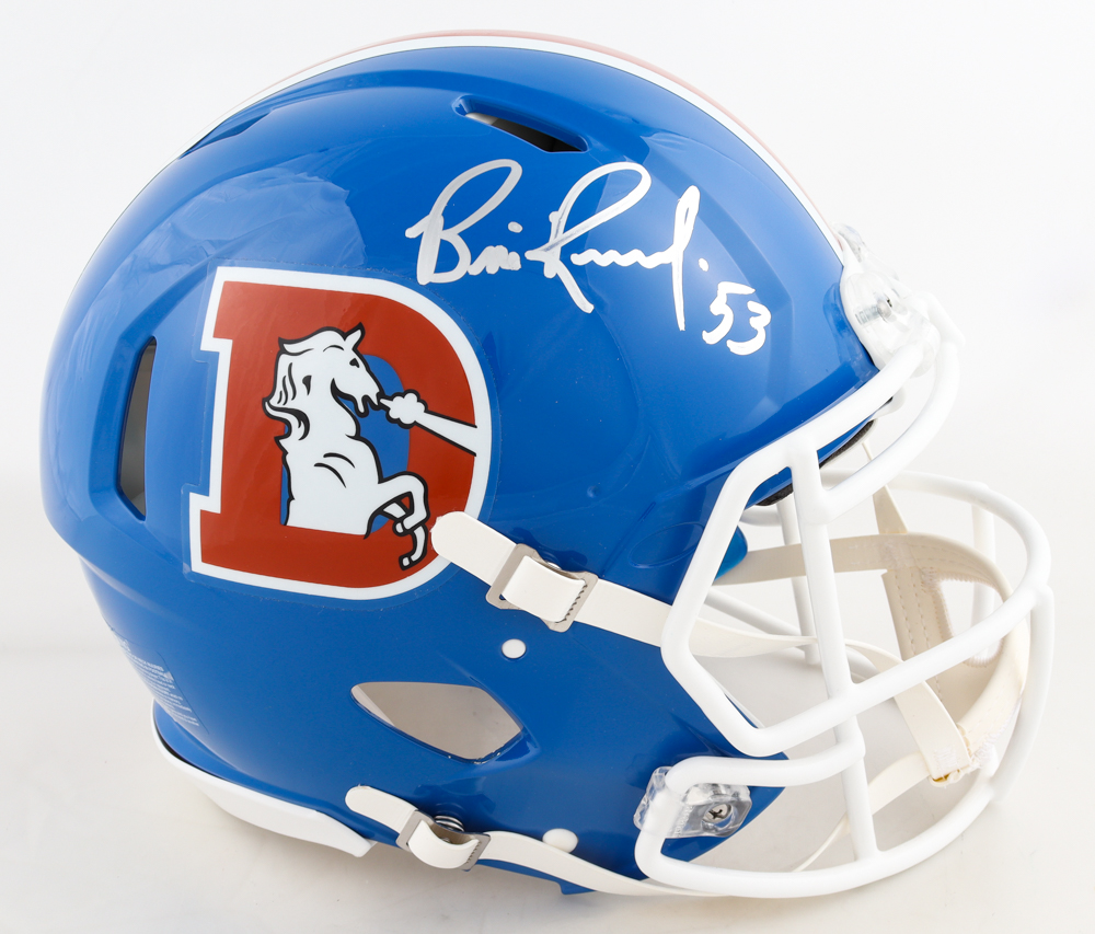 Bill Romanowski Signed Broncos Full-Size Authentic On-Field Throwback Speed Helmet (JSA COA) at PristineAuction.com Bill Romanowski Signed Broncos Full-Size Authentic On-Field Throwback Speed Helmet (JSA COA) at PristineAuction.com