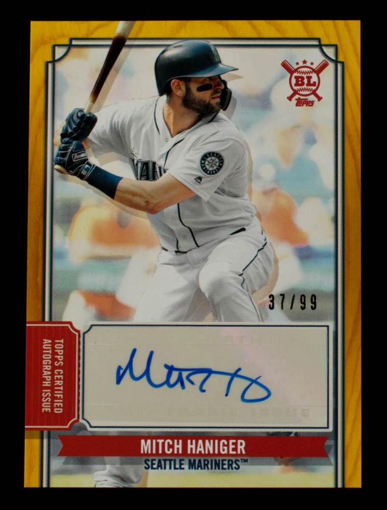 Mitch Haniger 2019 Topps Big League Autographs Gold #BLAMH #37/99