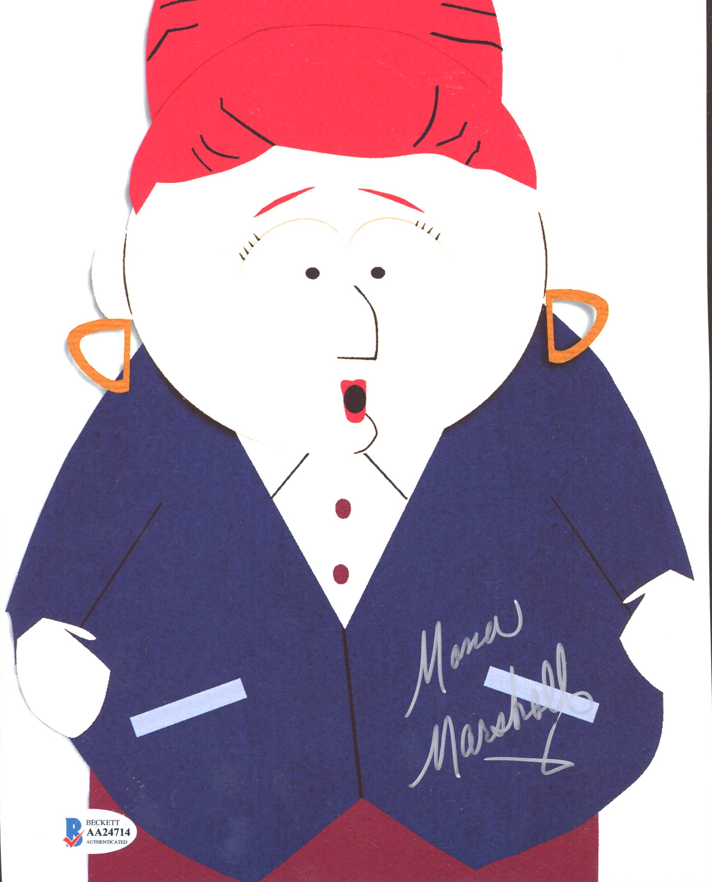 Mona Marshall Signed "South Park" 8x10 Photo (Beckett COA) | Pristine ...
