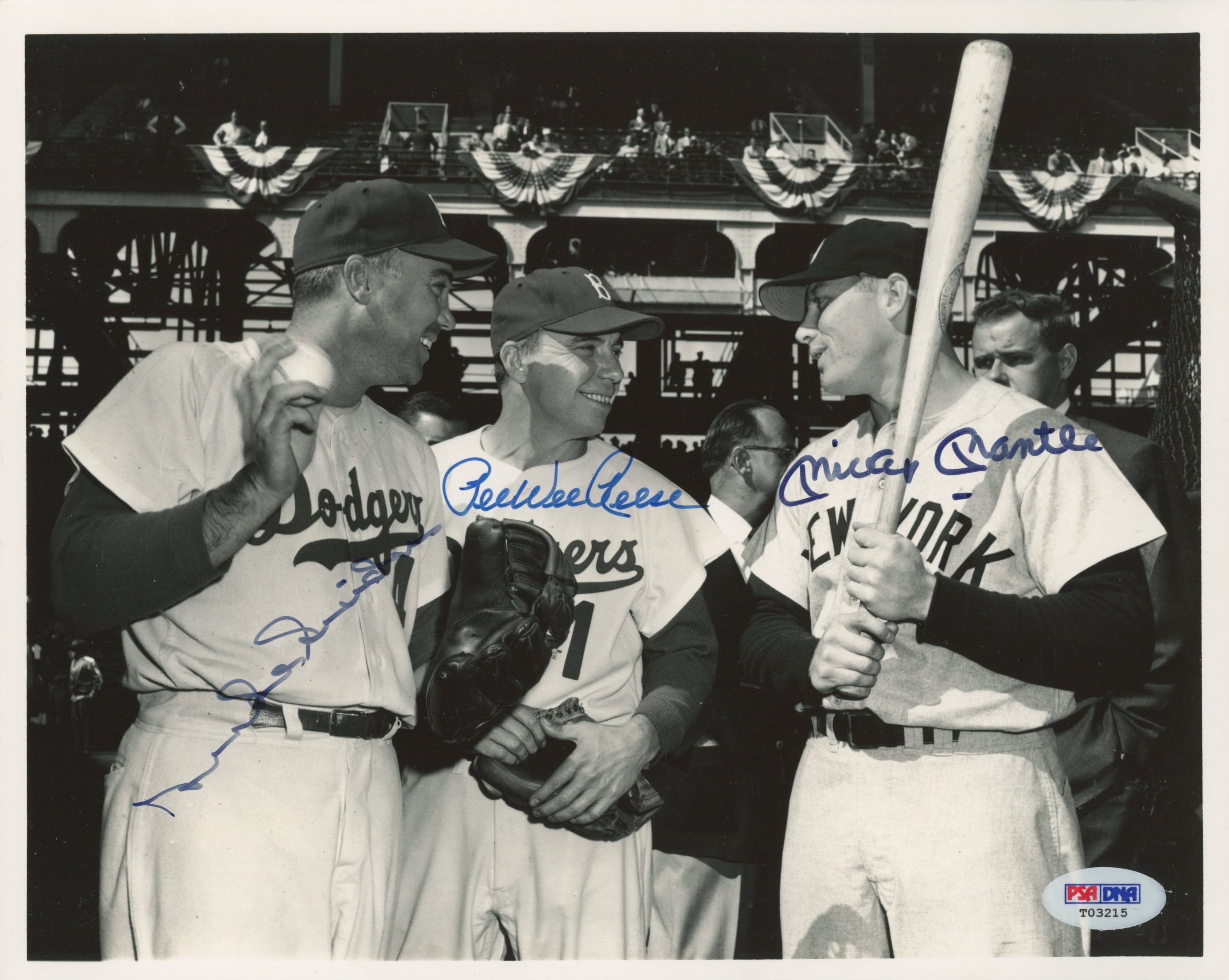 Mickey Mantle, Duke Snider & Pee Wee Reese Signed 8x10 Photo (PSA LOA) at PristineAuction.com Mickey Mantle, Duke Snider & Pee Wee Reese Signed 8x10 Photo (PSA LOA) at PristineAuction.com
