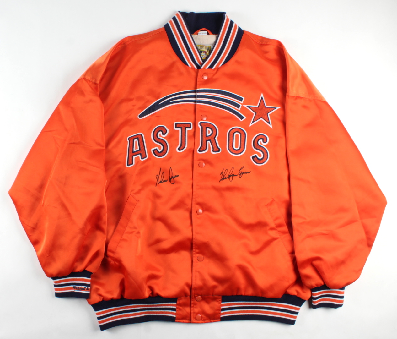 Nolan Ryan Signed Vintage Astros Warm-Up Jacket Inscribed "The Ryan Express" (PSA COA) at PristineAuction.com Nolan Ryan Signed Vintage Astros Warm-Up Jacket Inscribed "The Ryan Express" (PSA COA) at PristineAuction.com