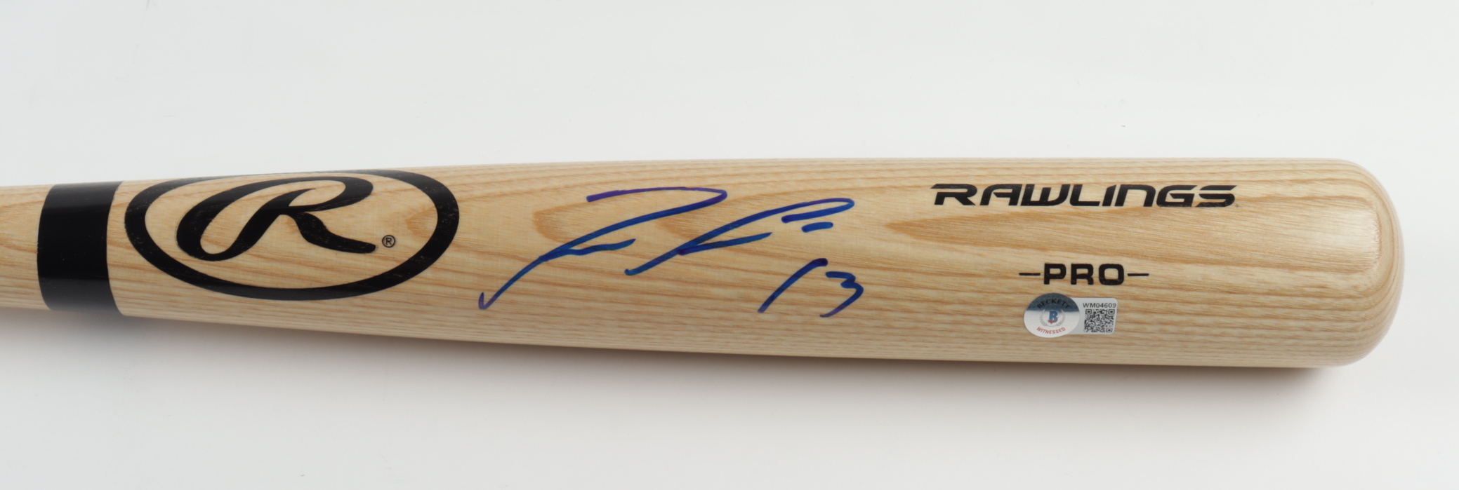 Ronald Acuna Jr. Signed Rawlings Pro Baseball Bat (Beckett Hologram) at PristineAuction.com Ronald Acuna Jr. Signed Rawlings Pro Baseball Bat (Beckett Hologram) at PristineAuction.com
