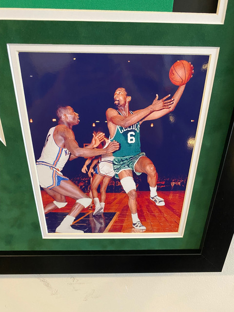 Bill Russell Signed Boston Celtics 33x40 Custom Framed Jersey Display (Hollywood Collectibles COA) at PristineAuction.com Bill Russell Signed Boston Celtics 33x40 Custom Framed Jersey Display (Hollywood Collectibles COA) at PristineAuction.com