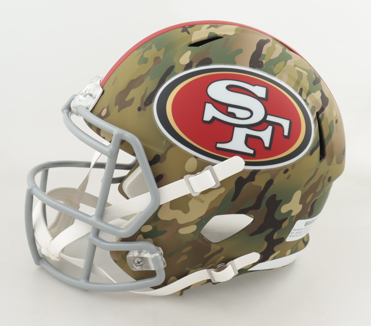 Trey Lance Signed 49ers Full-Size Camo Alternate Speed Helmet (Beckett Hologram) at PristineAuction.com Trey Lance Signed 49ers Full-Size Camo Alternate Speed Helmet (Beckett Hologram) at PristineAuction.com