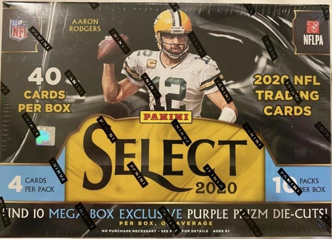 2020 Panini Select Football Trading Cards Mega Box with (10) Packs at PristineAuction.com 2020 Panini Select Football Trading Cards Mega Box with (10) Packs at PristineAuction.com