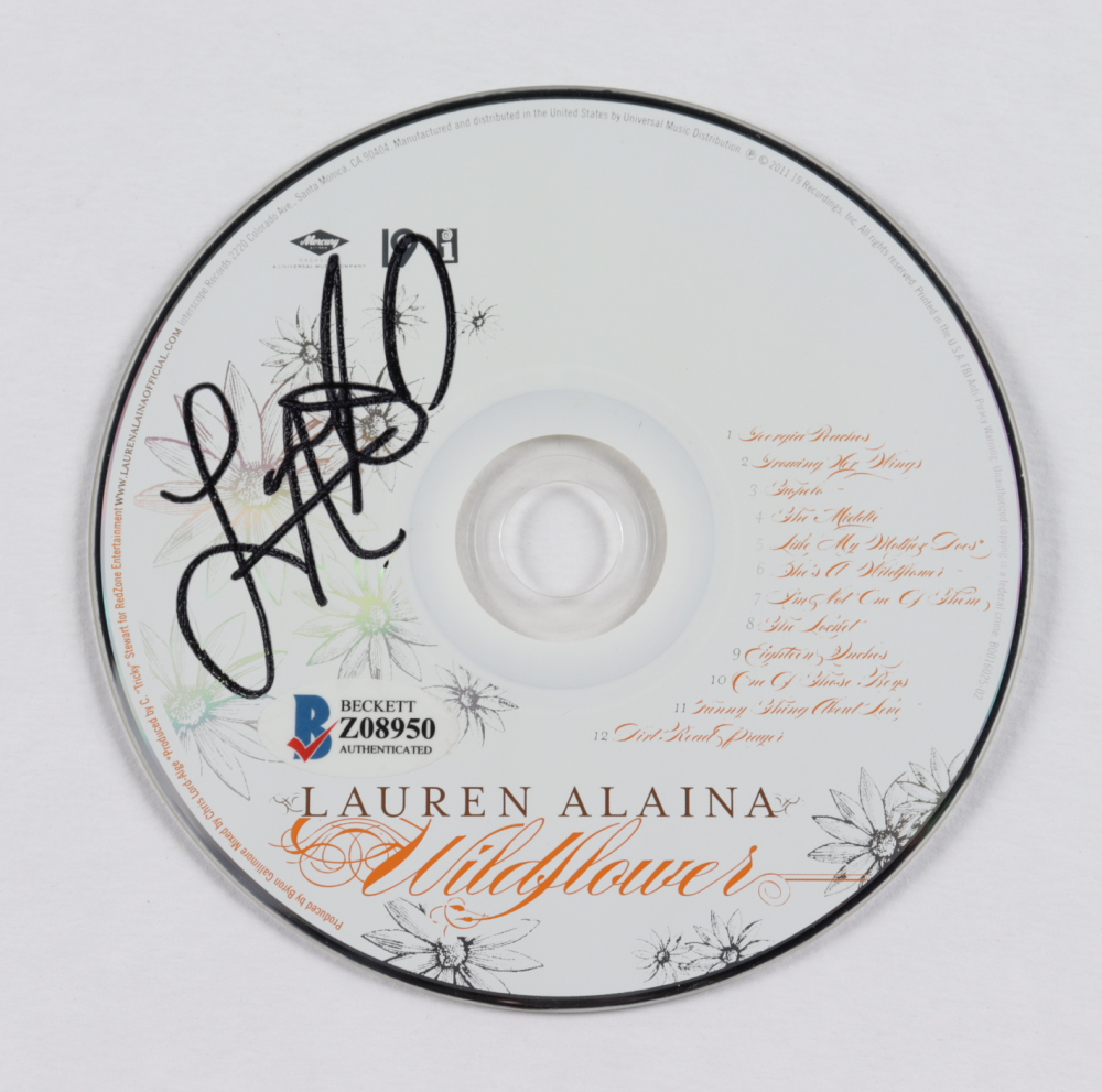 Lauren Alaina Signed "Wildflower" CD (Beckett COA) Barnebys