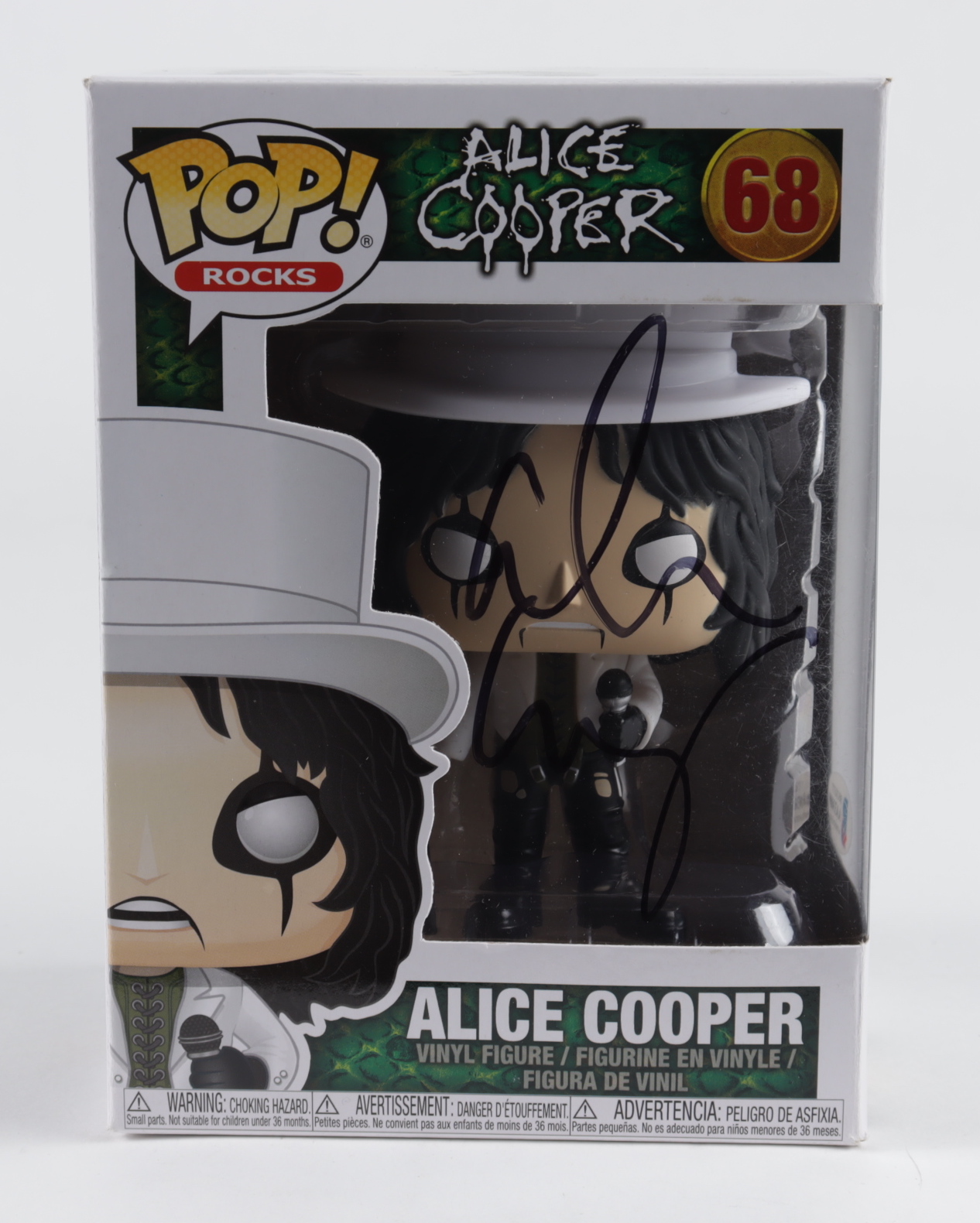 Alice Cooper Signed "Alice Cooper" #68 Funko Pop! Vinyl Figure (Beckett COA) at PristineAuction.com Alice Cooper Signed "Alice Cooper" #68 Funko Pop! Vinyl Figure (Beckett COA) at PristineAuction.com