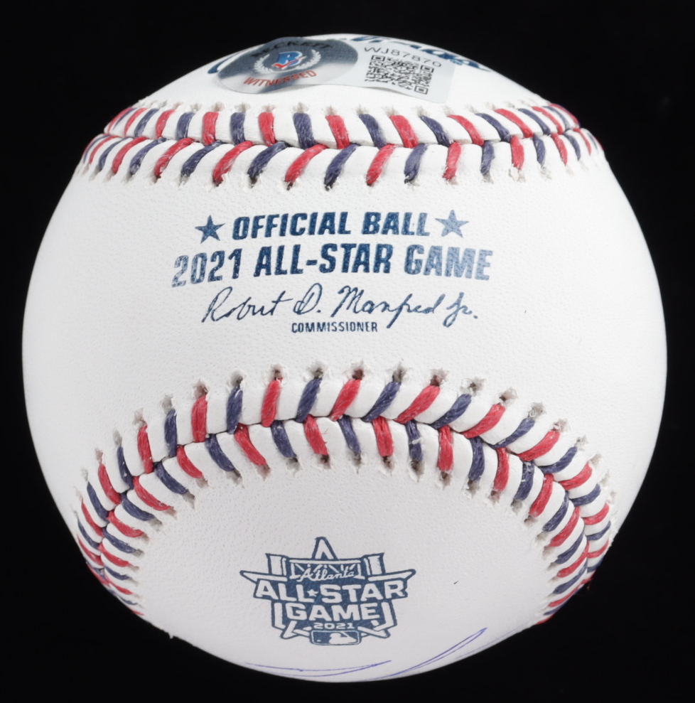 Ronald Acuna Jr. Signed 2021 All-Star Game Baseball (Beckett Hologram) at PristineAuction.com Ronald Acuna Jr. Signed 2021 All-Star Game Baseball (Beckett Hologram) at PristineAuction.com