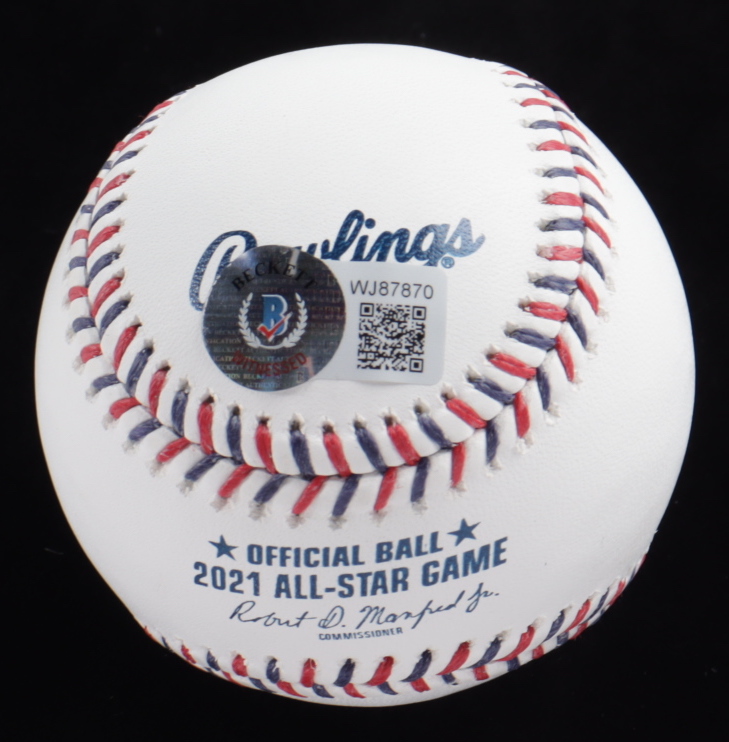 Ronald Acuna Jr. Signed 2021 All-Star Game Baseball (Beckett Hologram) at PristineAuction.com Ronald Acuna Jr. Signed 2021 All-Star Game Baseball (Beckett Hologram) at PristineAuction.com