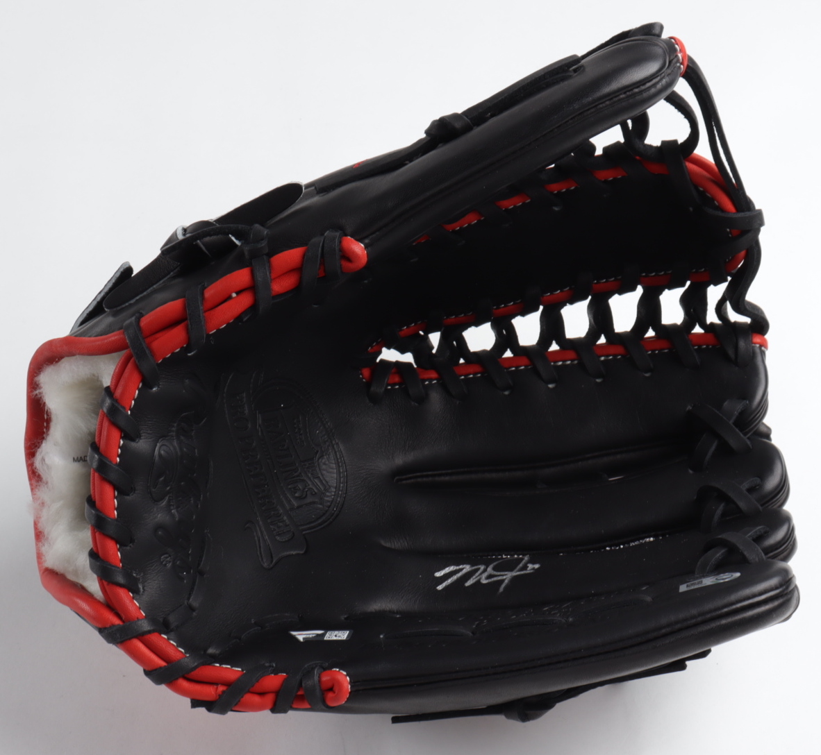 Mike Trout Signed Rawlings Player Model Baseball Glove (MLB Hologram, Fanatics Hologram & Steiner Hologram) at PristineAuction.com Mike Trout Signed Rawlings Player Model Baseball Glove (MLB Hologram, Fanatics Hologram & Steiner Hologram) at PristineAuction.com