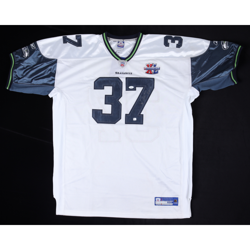 Shaun Alexander Signed Seahawks Jersey (JSA COA) (See Description