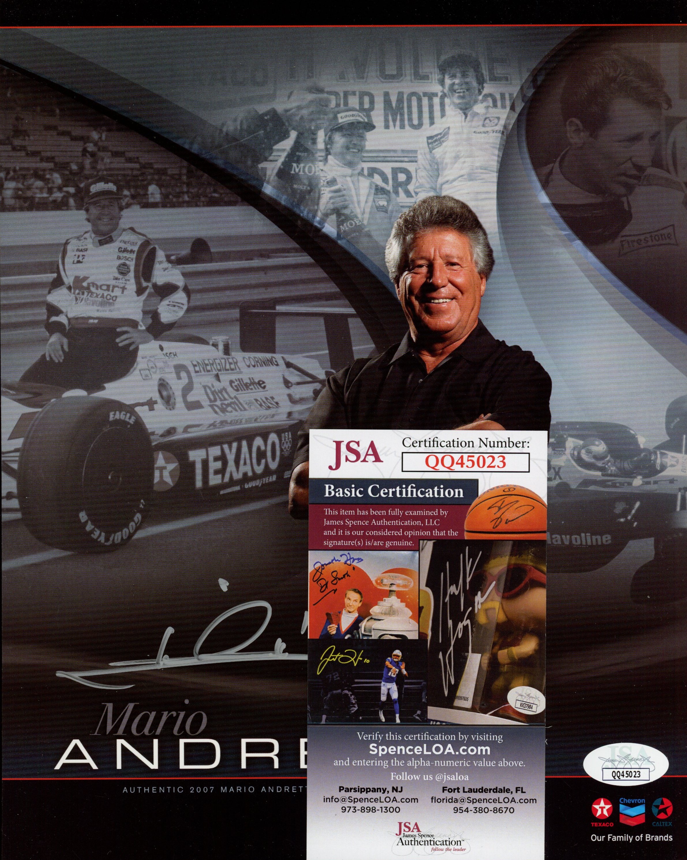 Mario Andretti Signed Formula One 8x10 Photo (JSA COA) at PristineAuction.com Mario Andretti Signed Formula One 8x10 Photo (JSA COA) at PristineAuction.com