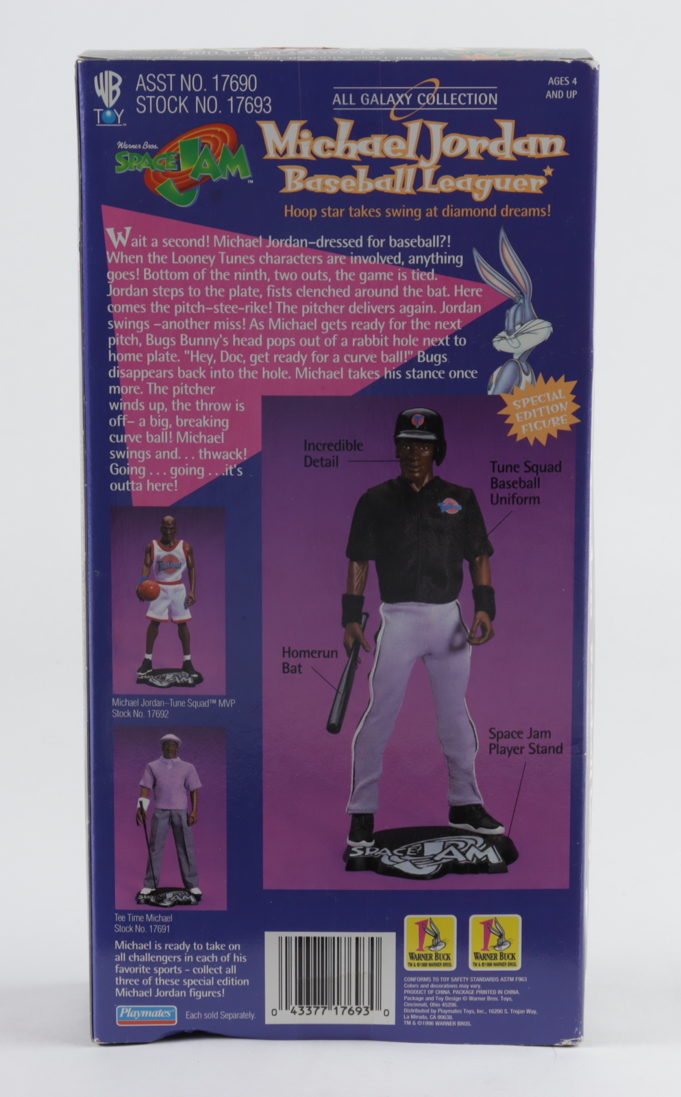 Michael Jordan "Baseball Leaguer" Space Jam Action Figure at PristineAuction.com Michael Jordan "Baseball Leaguer" Space Jam Action Figure at PristineAuction.com