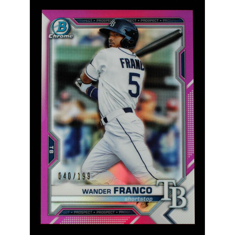 Wander Franco 2021 Bowman Chrome Mega Box Prospects Pink