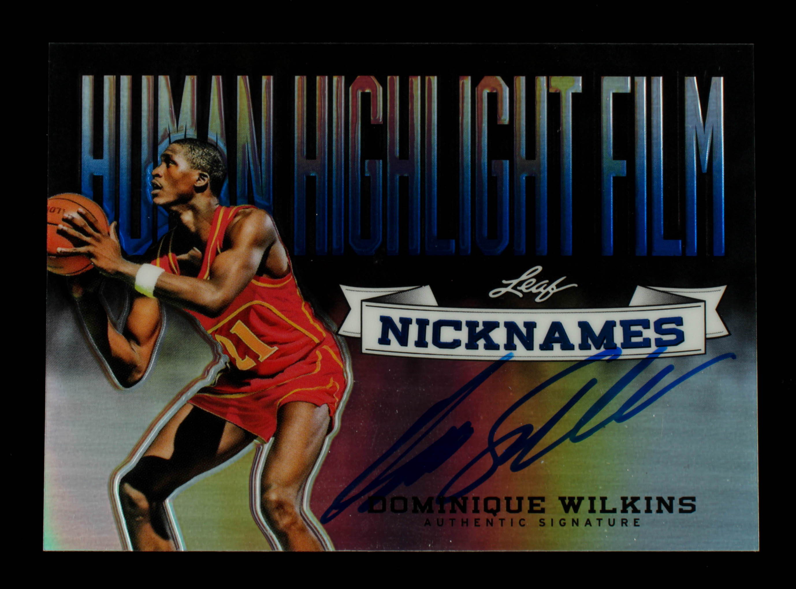 Dominique Wilkins 2012-13 Leaf Metal Nicknames Holo Blue #NNDW1 #19/25 at PristineAuction.com Dominique Wilkins 2012-13 Leaf Metal Nicknames Holo Blue #NNDW1 #19/25 at PristineAuction.com