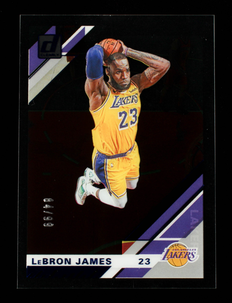 LeBron James 2019 Clearly Donruss #20 Blue /99 Price Guide