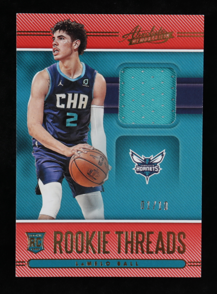 LaMelo Ball 2020-21 Absolute Memorabilia Rookie Threads Level 3 #15 #1/10