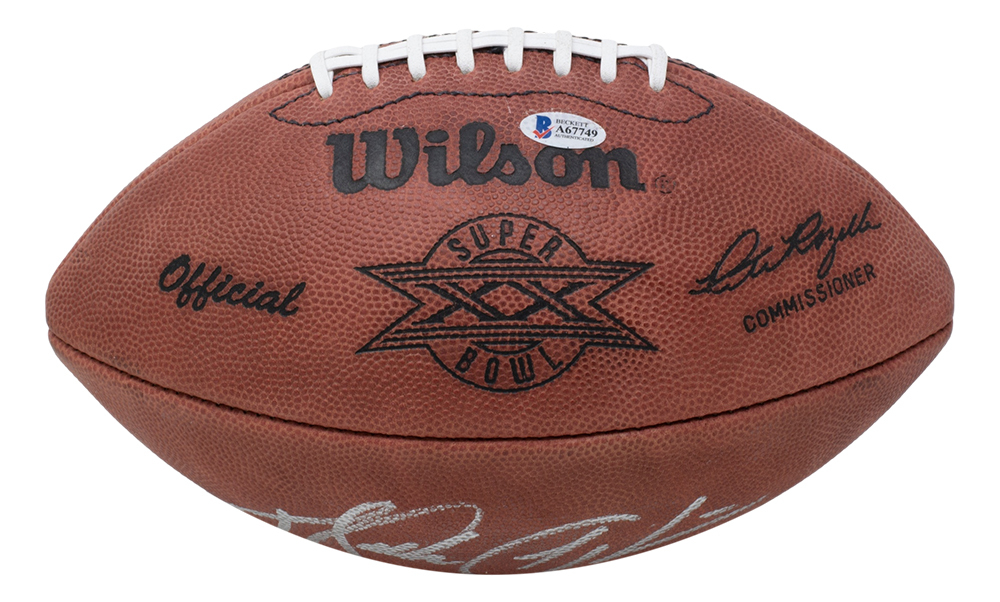 Walter Payton Signed Super Bowl XX Official NFL Game Ball (Beckett Hologram) (See Description) at PristineAuction.com Walter Payton Signed Super Bowl XX Official NFL Game Ball (Beckett Hologram) (See Description) at PristineAuction.com