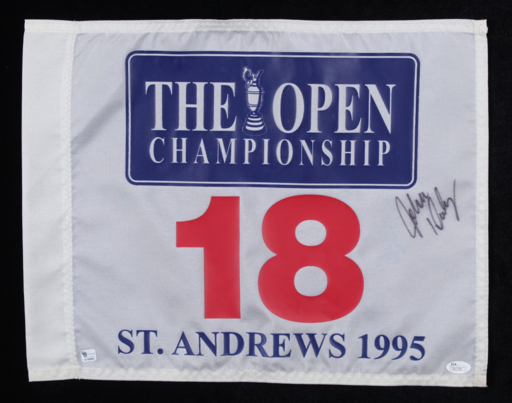 John Daly Signed St. Andrews 1995 The Open Championship Golf Pin Flag