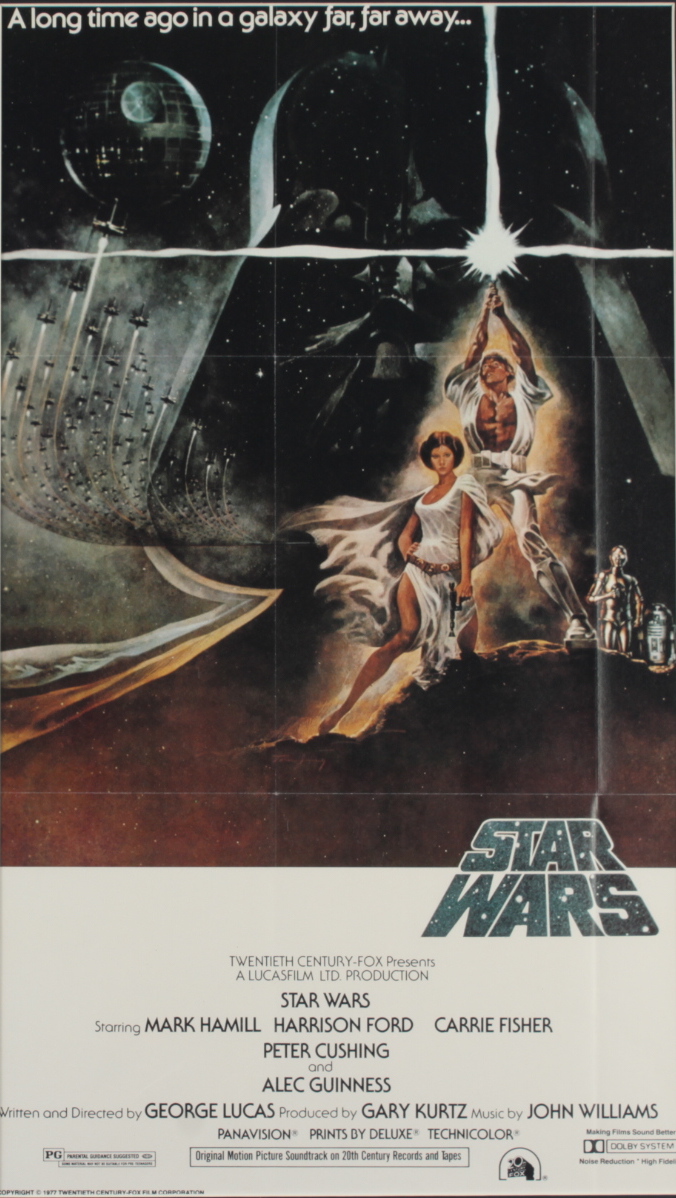 "Star Wars Episode IV: A New Hope" 15x24 Custom Framed Movie Poster at PristineAuction.com "Star Wars Episode IV: A New Hope" 15x24 Custom Framed Movie Poster at PristineAuction.com
