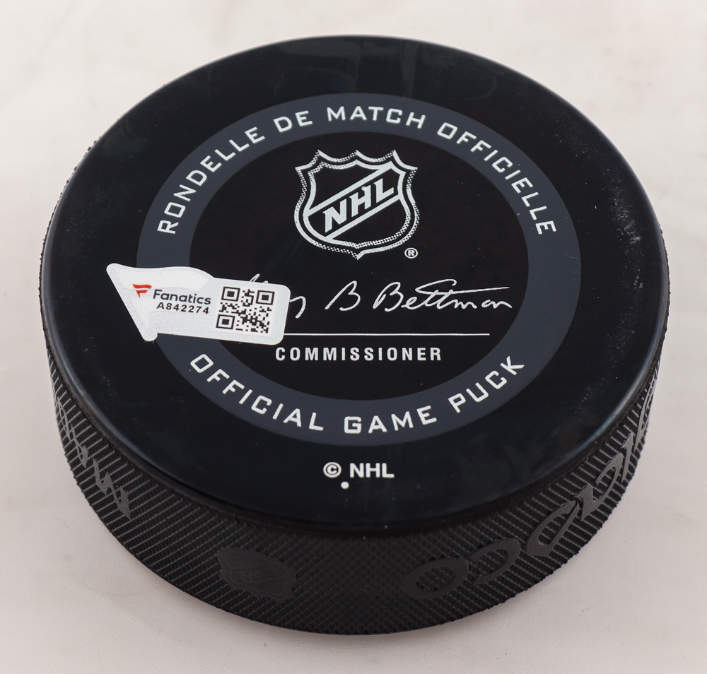 Sebastian Aho Signed Hurricanes Logo Hockey Puck (Fanatics Hologram) (See Description) at PristineAuction.com Sebastian Aho Signed Hurricanes Logo Hockey Puck (Fanatics Hologram) (See Description) at PristineAuction.com