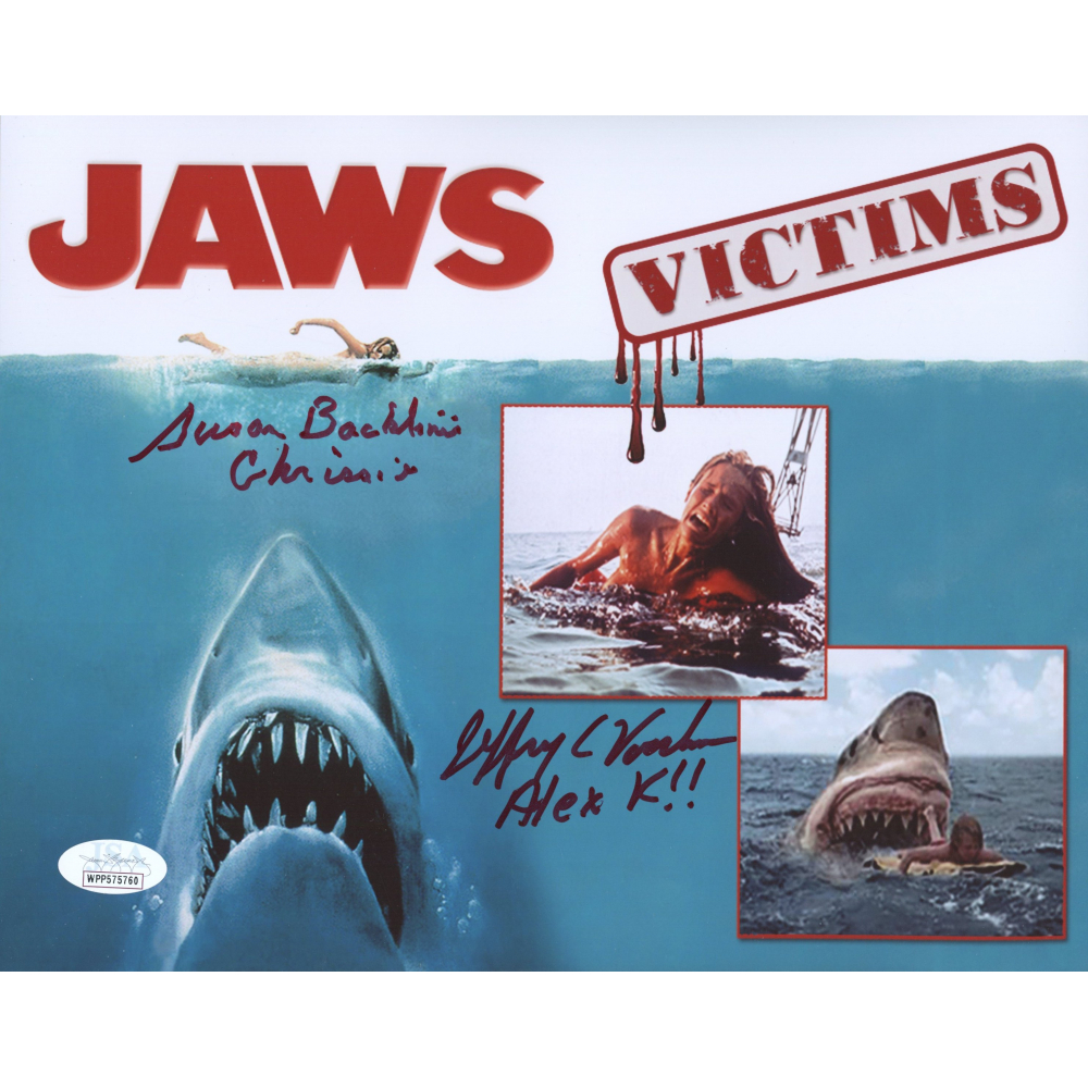 Susan Backlinie & Jeffrey Voorhees Signed "Jaws" 8x10 Photo (JSA COA ...