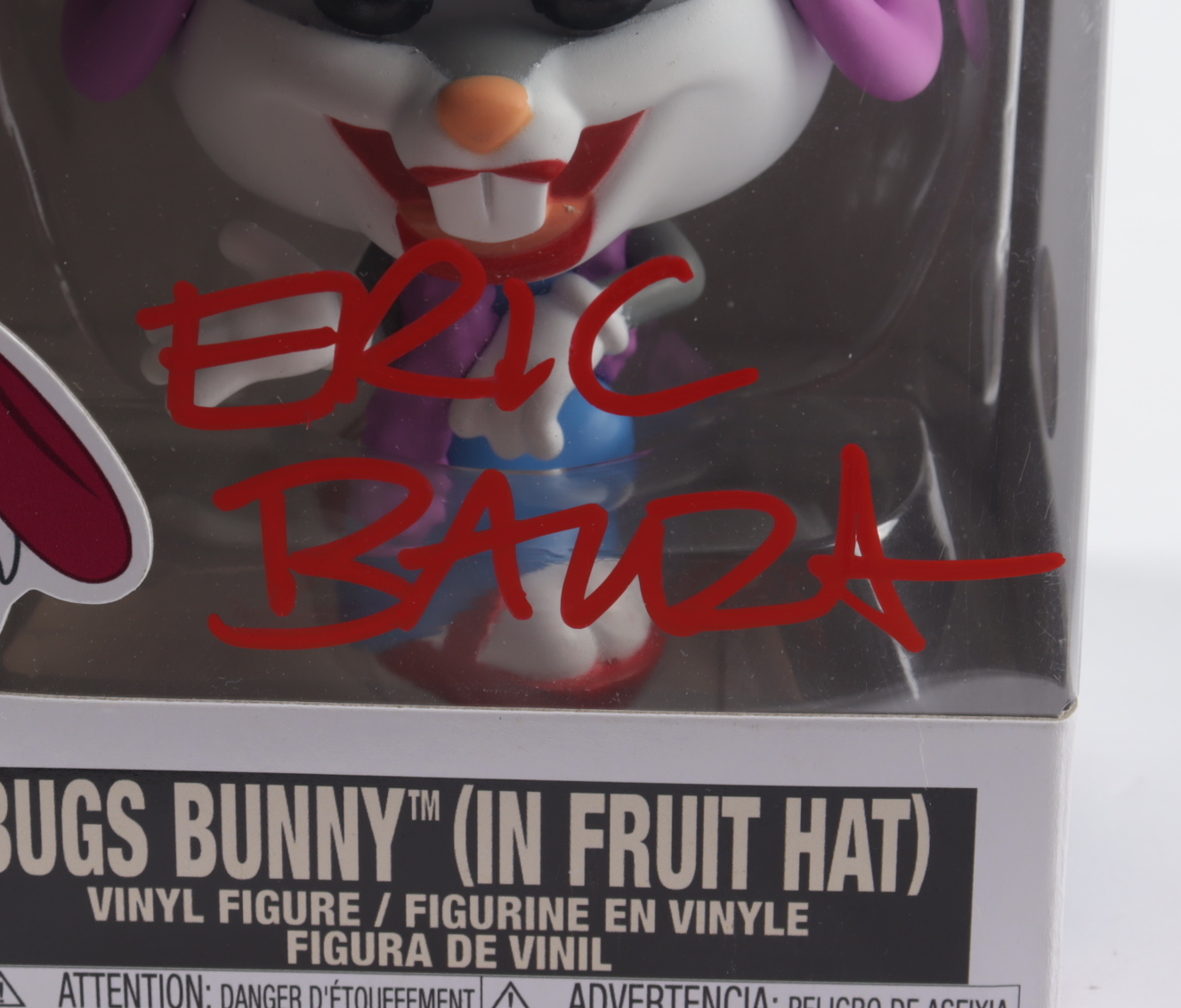 Eric Bauza Signed "Looney Tunes" #840 Bugs Bunny (In Fruit Hat) Funko Pop! Vinyl Figure (PSA COA) at PristineAuction.com Eric Bauza Signed "Looney Tunes" #840 Bugs Bunny (In Fruit Hat) Funko Pop! Vinyl Figure (PSA COA) at PristineAuction.com