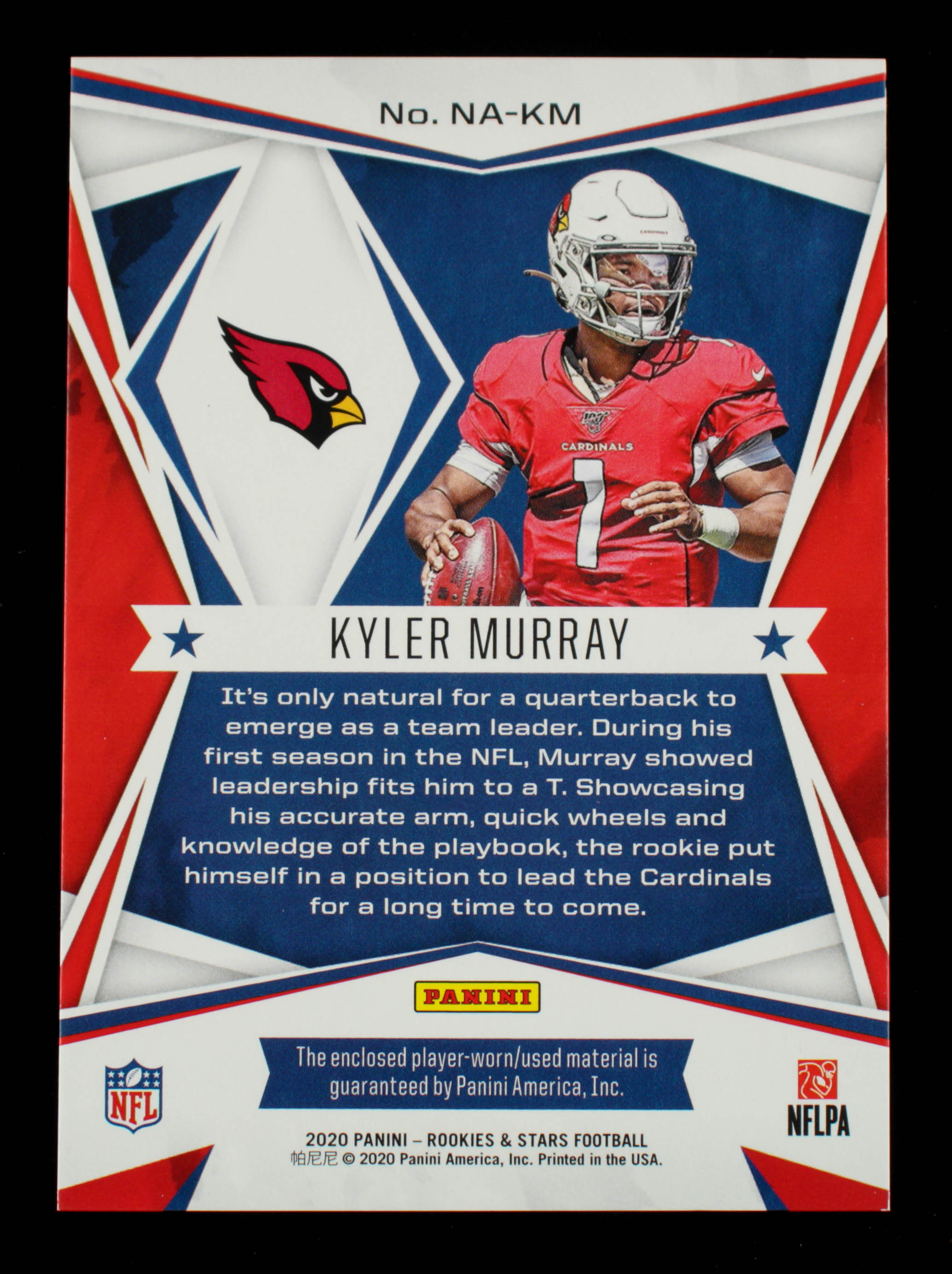 Kyler Murray 2020 Rookies and Stars NFL Authentic Jerseys #25 at PristineAuction.com Kyler Murray 2020 Rookies and Stars NFL Authentic Jerseys #25 at PristineAuction.com