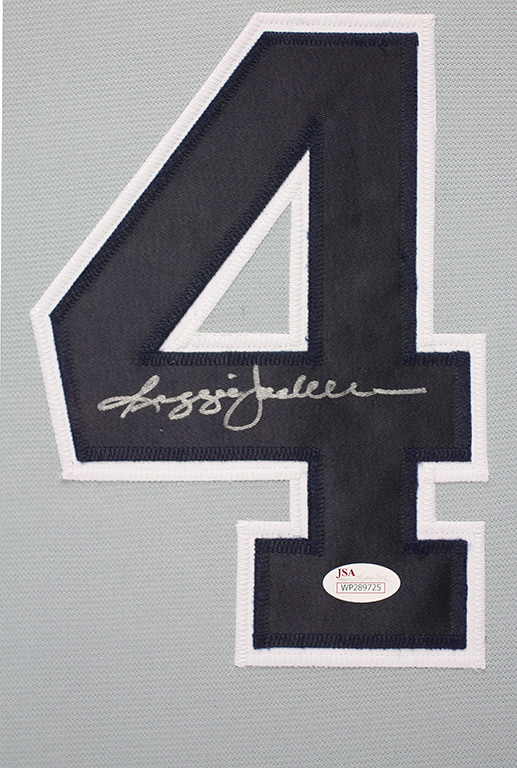 Reggie Jackson Signed 35x43 Custom Framed Jersey (JSA COA) at PristineAuction.com Reggie Jackson Signed 35x43 Custom Framed Jersey (JSA COA) at PristineAuction.com