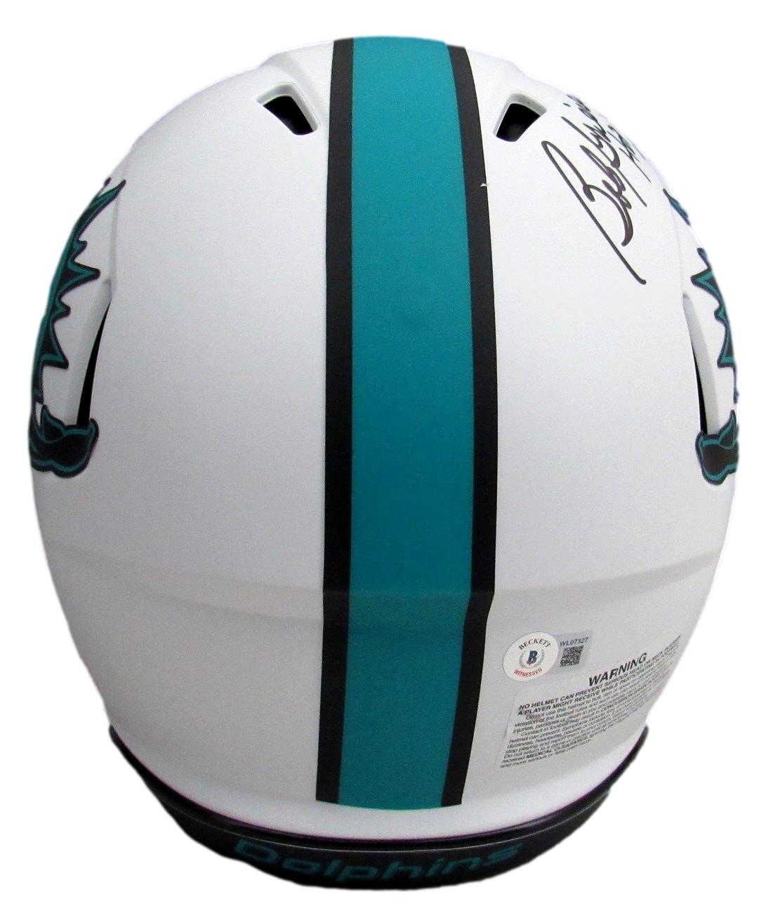 Bob Griese Signed Dolphins Full-Size Authentic On-Field Lunar Eclipse Alternate Speed Helmet Inscribed "HOF '90" (Beckett) at PristineAuction.com Bob Griese Signed Dolphins Full-Size Authentic On-Field Lunar Eclipse Alternate Speed Helmet Inscribed "HOF '90" (Beckett) at PristineAuction.com