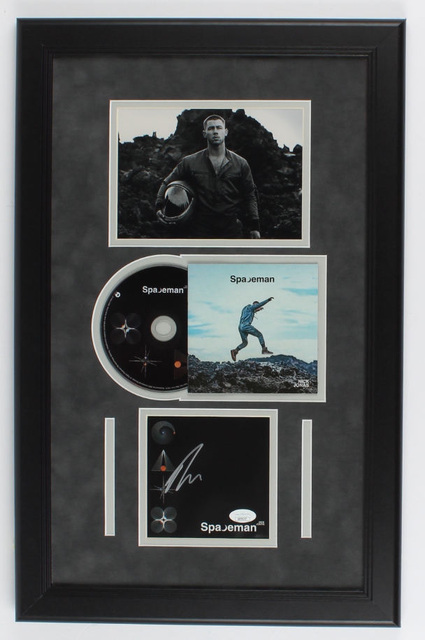 Nick Jonas Signed "Spaceman" 16.5x22.5 Custom Framed CD Cover Display (JSA COA) at PristineAuction.com Nick Jonas Signed "Spaceman" 16.5x22.5 Custom Framed CD Cover Display (JSA COA) at PristineAuction.com