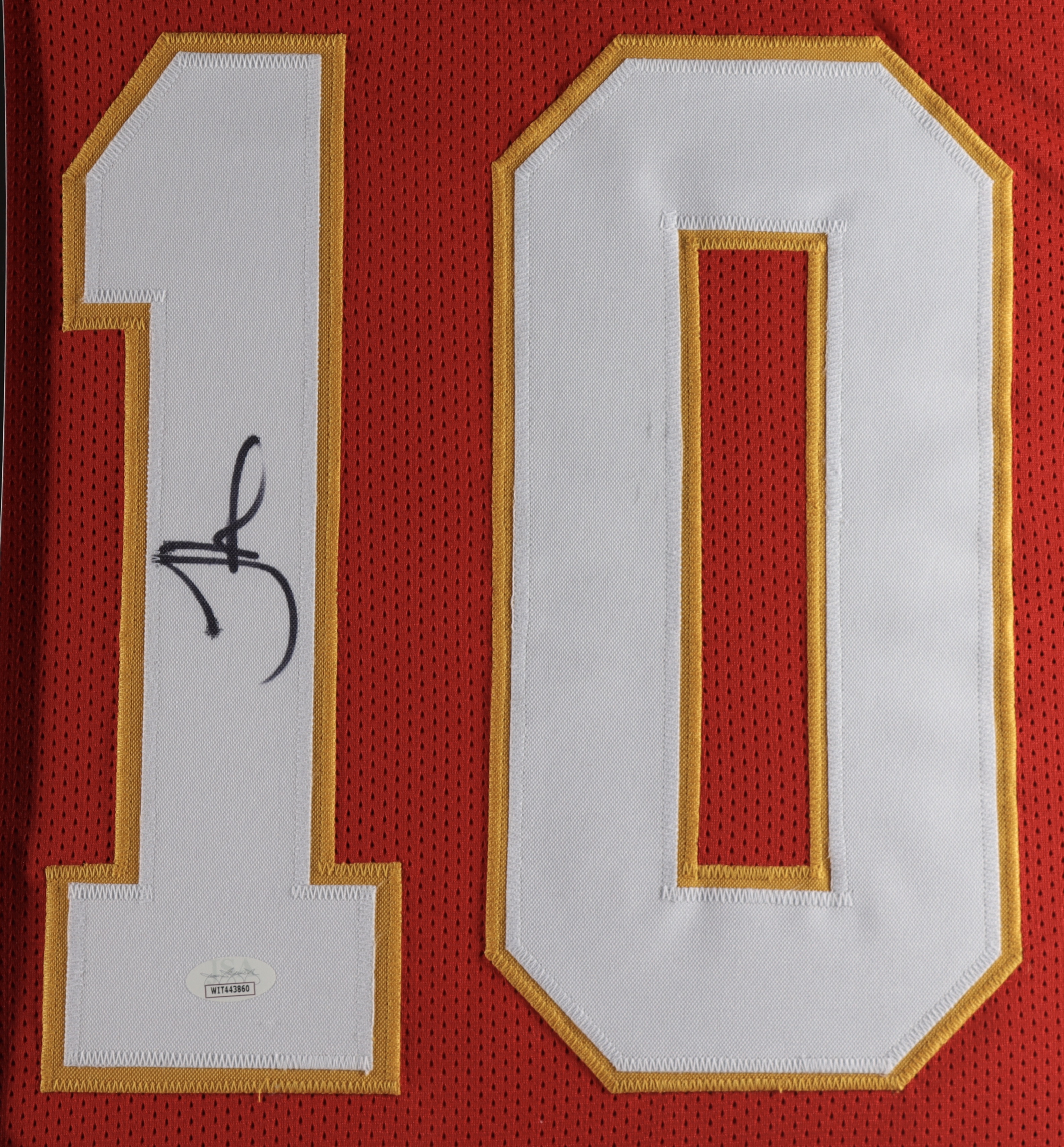 Tyreek Hill Signed 35x43 Custom Framed Jersey (JSA Hologram) at PristineAuction.com Tyreek Hill Signed 35x43 Custom Framed Jersey (JSA Hologram) at PristineAuction.com