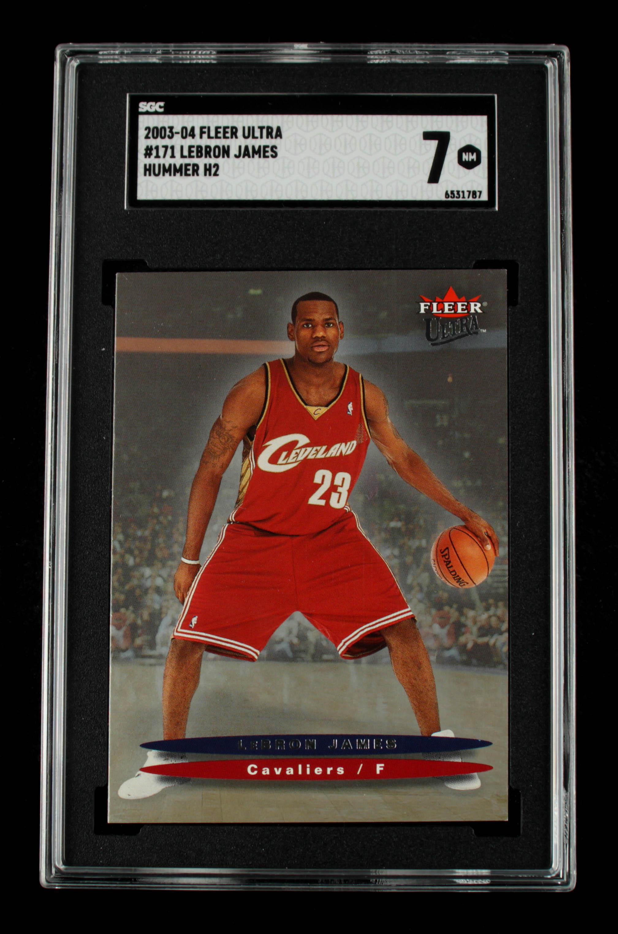 LeBron James 2004 Ultra Hummer H2 #171A (SGC 7) at PristineAuction.com LeBron James 2004 Ultra Hummer H2 #171A (SGC 7) at PristineAuction.com