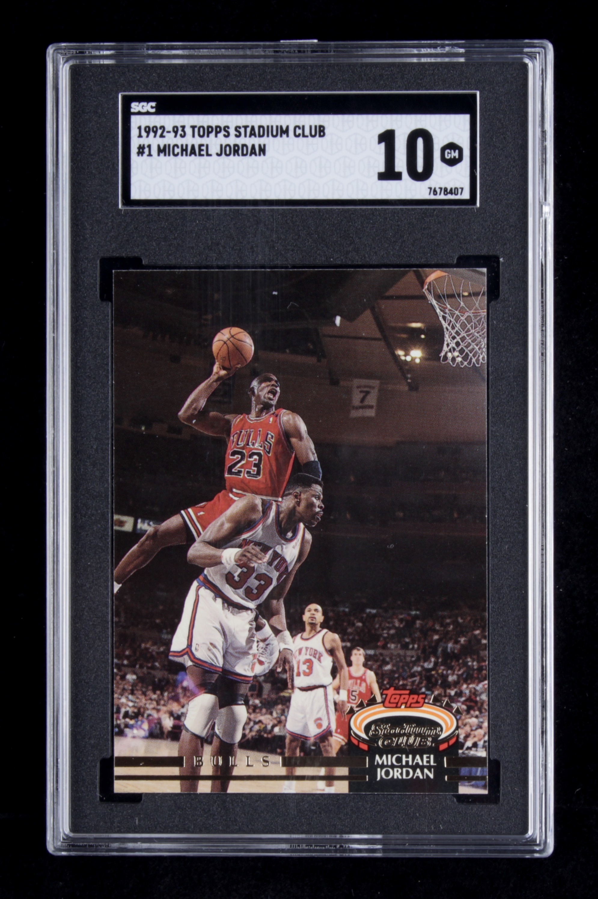 Michael Jordan 1992-93 Stadium Club #1 (SGC 10) at PristineAuction.com Michael Jordan 1992-93 Stadium Club #1 (SGC 10) at PristineAuction.com