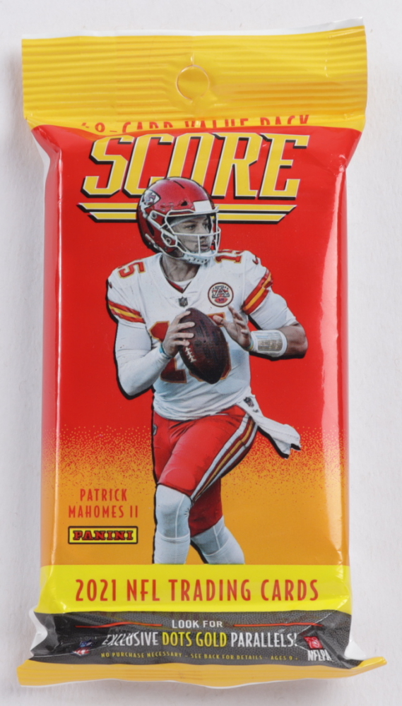 2021 Panini Score NFL Football Value Cello Fat Pack with (40) Cards