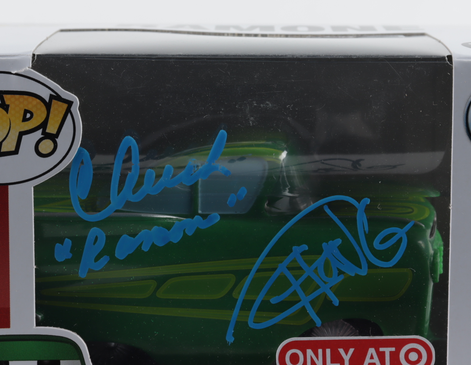 Cheech Marin & Tommy Chong Signed "Cars" #131 Ramone Funko Pop! Vinyl Figure Inscribed "Ramone" (Beckett Hologram) (See Description) at PristineAuction.com Cheech Marin & Tommy Chong Signed "Cars" #131 Ramone Funko Pop! Vinyl Figure Inscribed "Ramone" (Beckett Hologram) (See Description) at PristineAuction.com