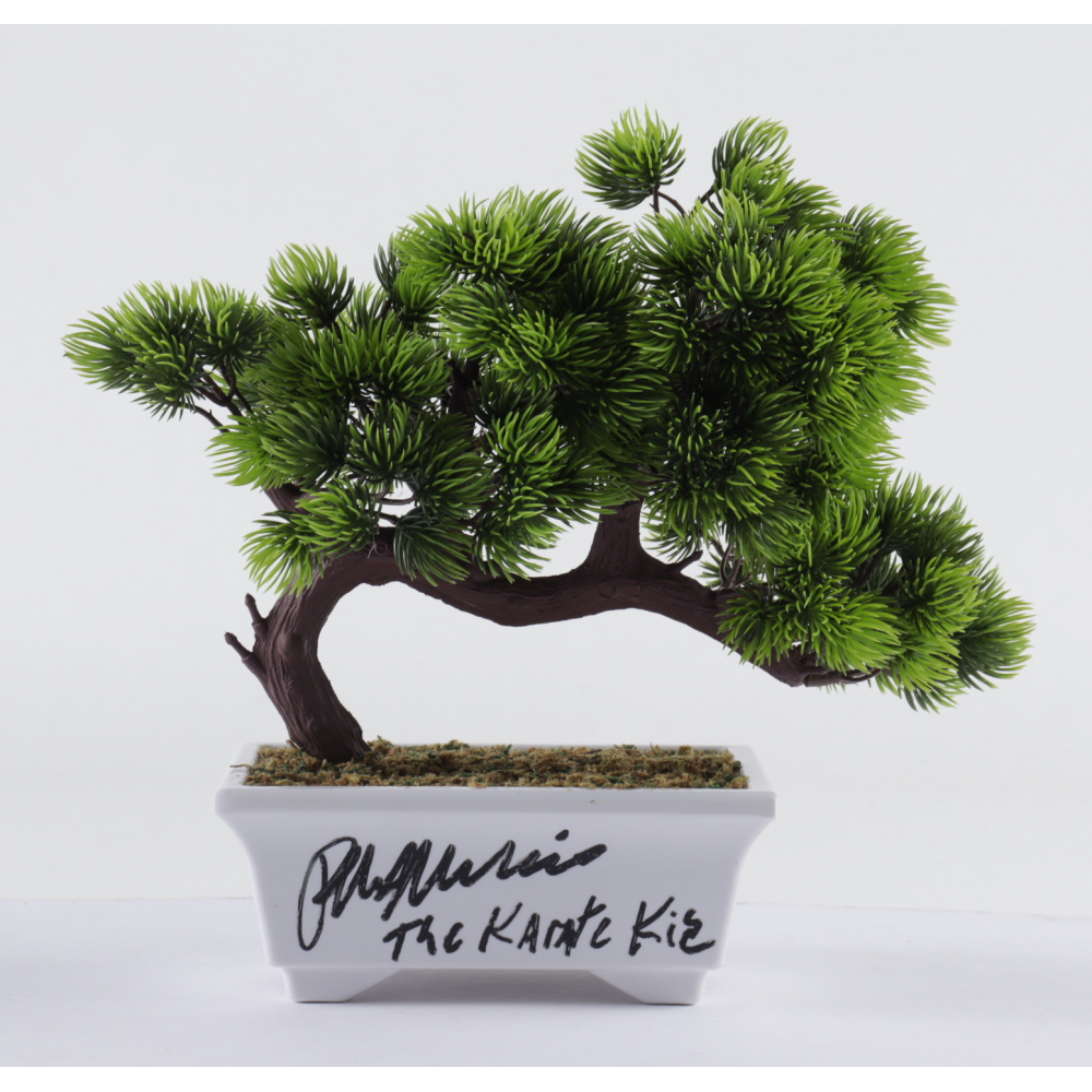 Ralph Macchio Signed "The Karate Kid" Artificial Bonsai Tree Inscribed
