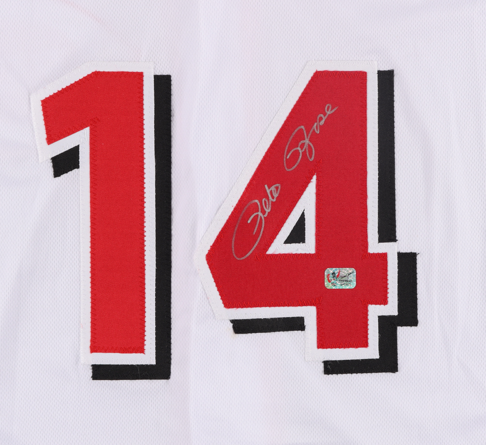 Pete Rose Signed Jersey (Rose Hologram) at PristineAuction.com Pete Rose Signed Jersey (Rose Hologram) at PristineAuction.com