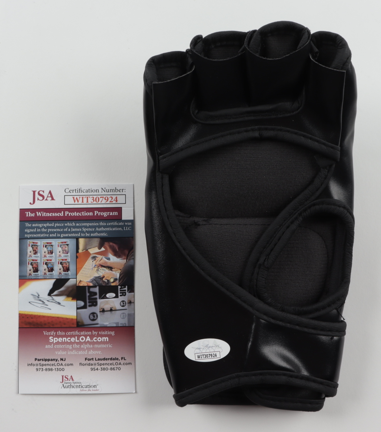 Jorge Masvidal Signed UFC Glove (JSA COA) (See Description) at PristineAuction.com Jorge Masvidal Signed UFC Glove (JSA COA) (See Description) at PristineAuction.com