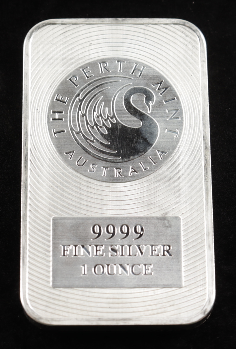 1 Oz .999 Fine Silver The Perth Mint Silver Bullion Bar at PristineAuction.com 1 Oz .999 Fine Silver The Perth Mint Silver Bullion Bar at PristineAuction.com