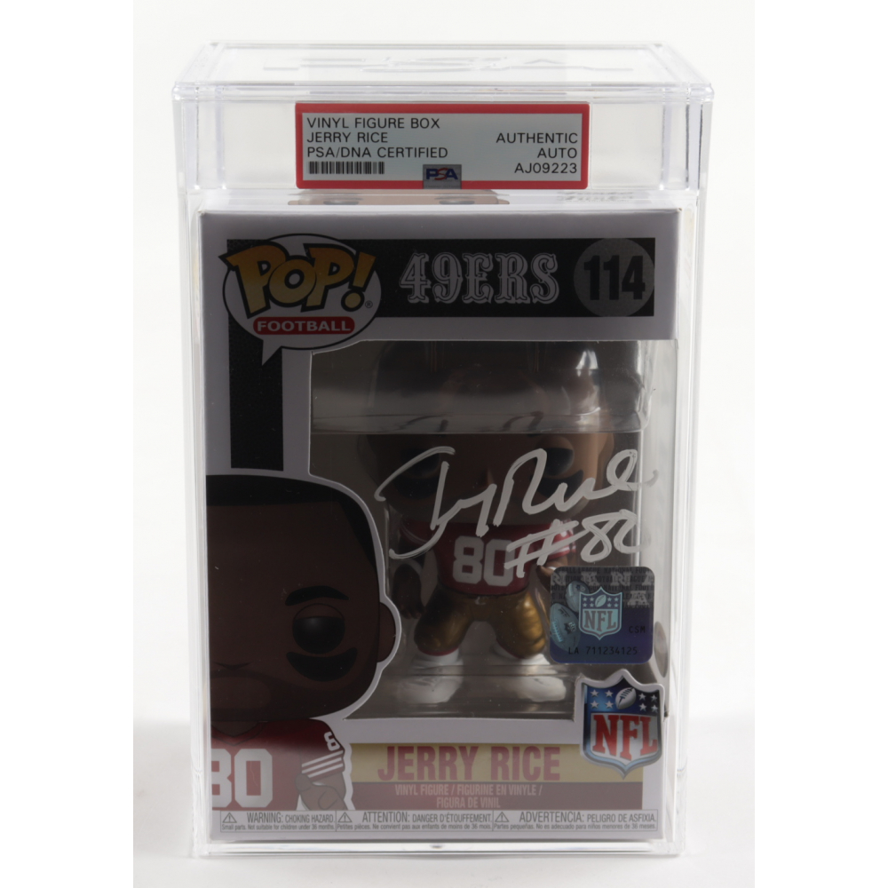Jerry Rice Signed 49ers #114 Funko Pop 
