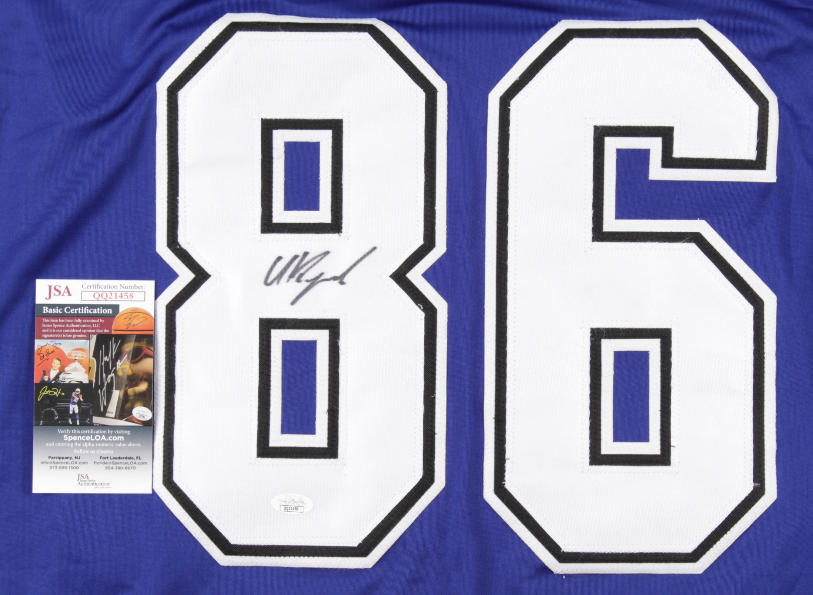 Nikita Kucherov Signed Jersey (JSA COA) (See Description) at PristineAuction.com Nikita Kucherov Signed Jersey (JSA COA) (See Description) at PristineAuction.com