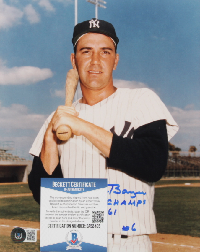 Clete Boyer Signed Yankees 8x10 Photo Inscribed "W.S. Champs 1961" (Beckett COA) at PristineAuction.com Clete Boyer Signed Yankees 8x10 Photo Inscribed "W.S. Champs 1961" (Beckett COA) at PristineAuction.com